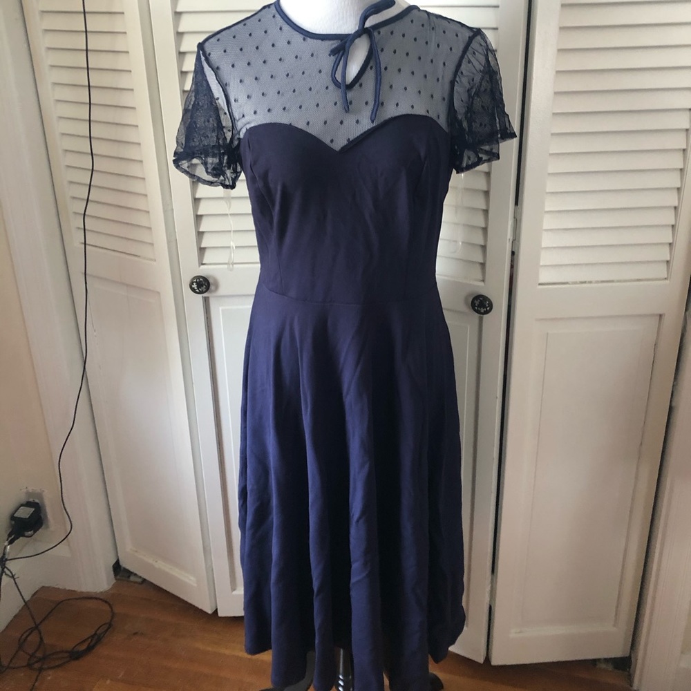 NWT Unique Vintage Navy dress